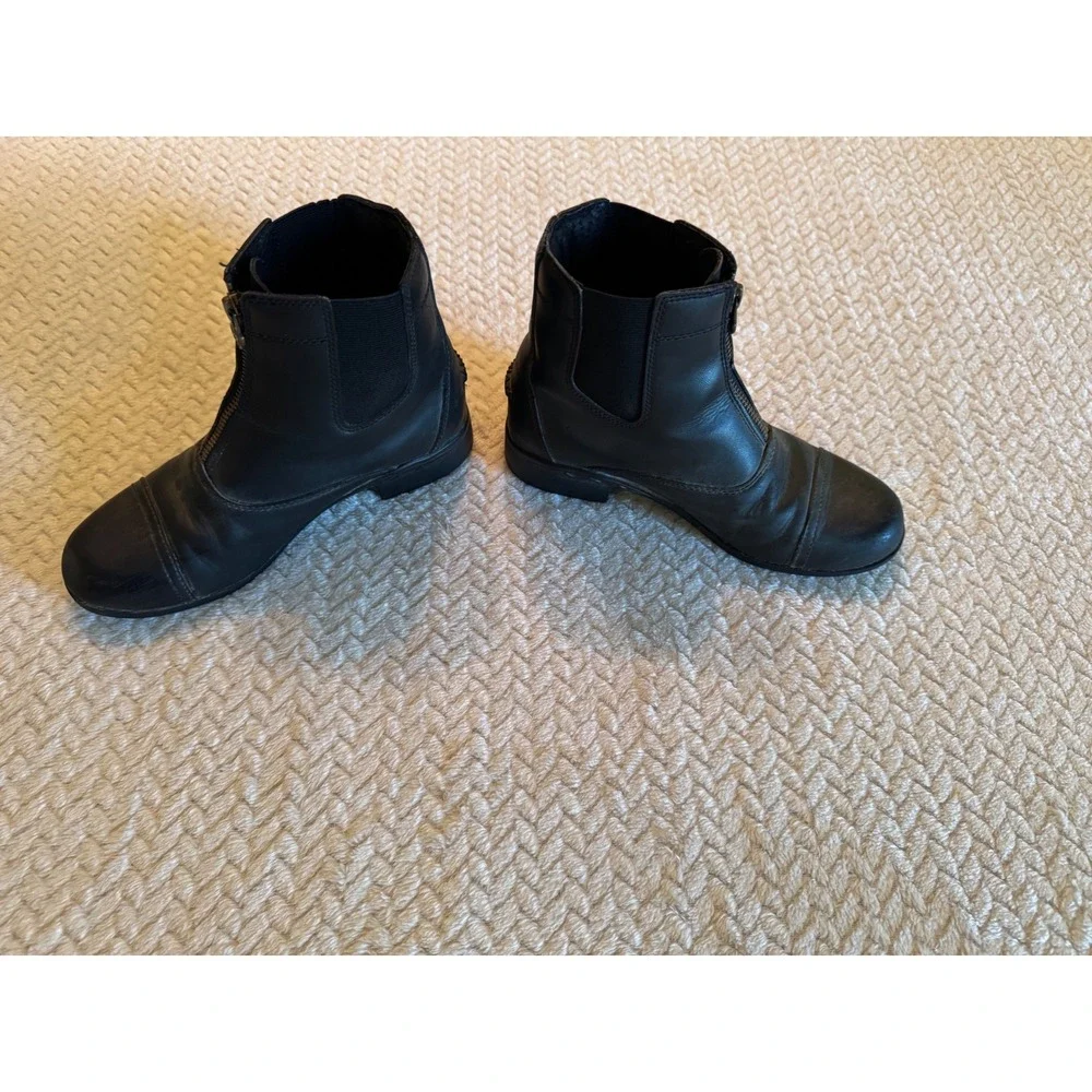 Ariat Heritage IV Zip Paddock Boots Black Leather Riding Equestrian US 3